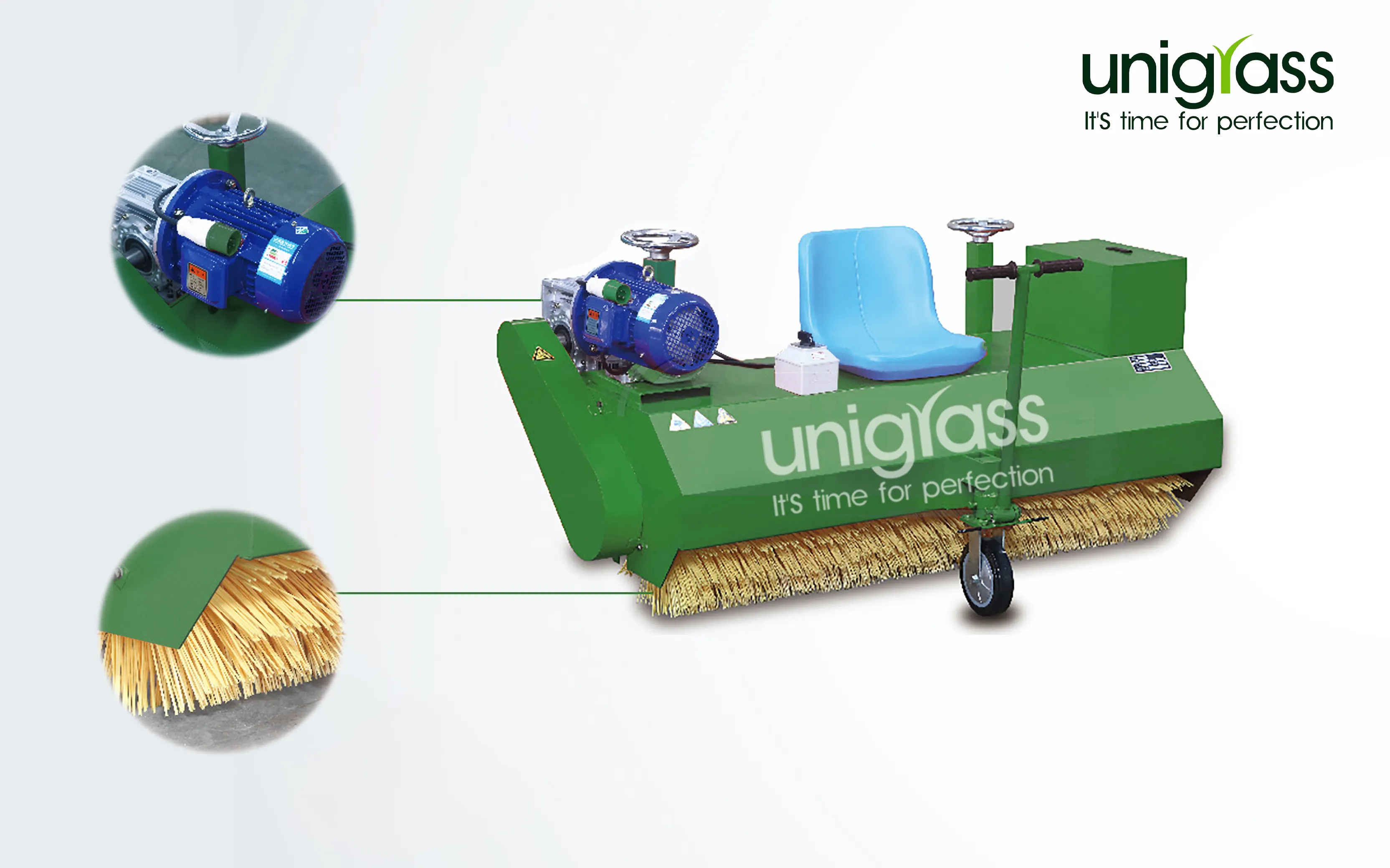 Uni Small Handheld Artificial Turf Cleaning Machine Artificial Grass Brush Machine