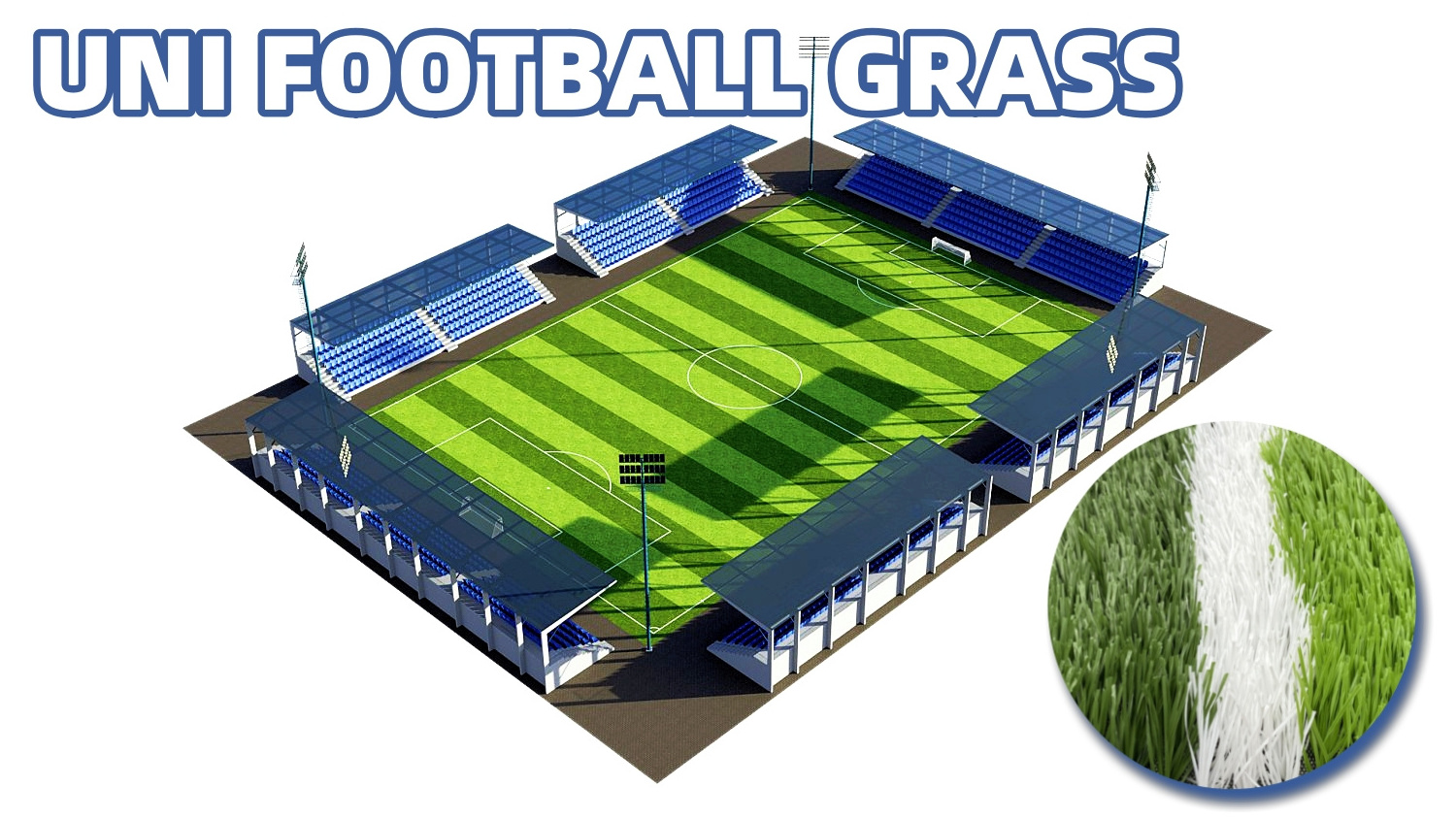 Uni Outdoor Artificial Turf False Turf Landscape Carpet Mat For Football Long Life Artificial Grass Synthetic Grass