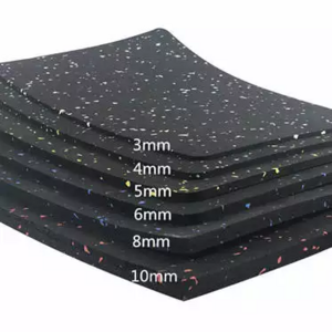 Hot Sale Good Quality Gym Floor Mat Rubber Flooring With Shining Colorful Gym Flooring Fitness Black Rubber Mat