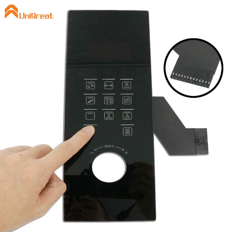 China Factory Price Smart Home Customized High Quality PMMA Capacitive Touch Button Keypad Membrane Switch