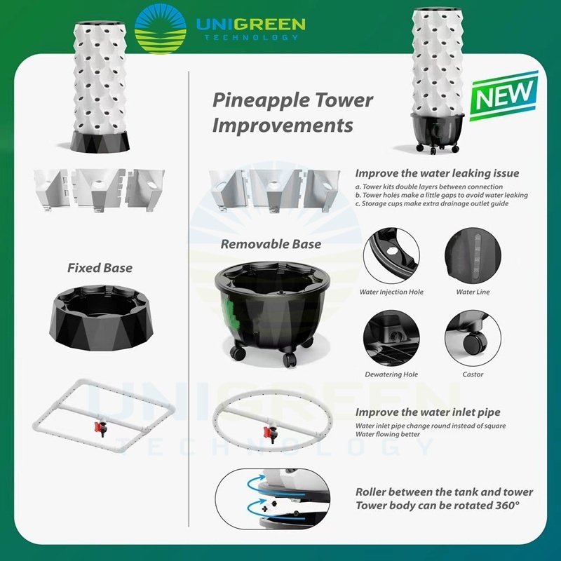 Cultivation System Aeroponics System Indoor Farming Agricultural Garden Hydroponic Vertical Pineapple Tower Growing System