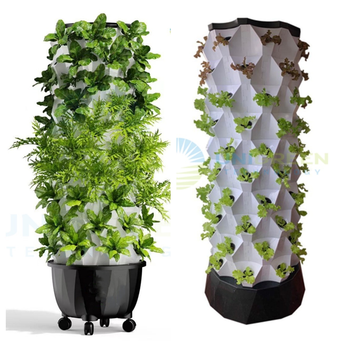 Greenhouse Vertical Hydroponics Growing System Food Grade ABS Tower Garden Growing System Pineapple Tower