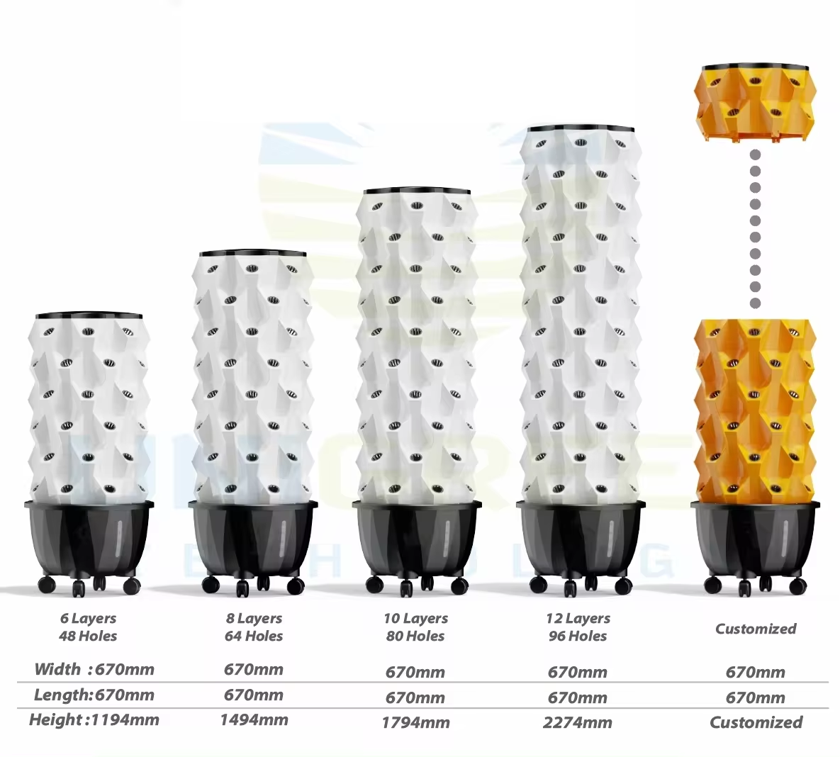 Cultivation System Aeroponics System Indoor Farming Agricultural Garden Hydroponic Vertical Pineapple Tower Growing System