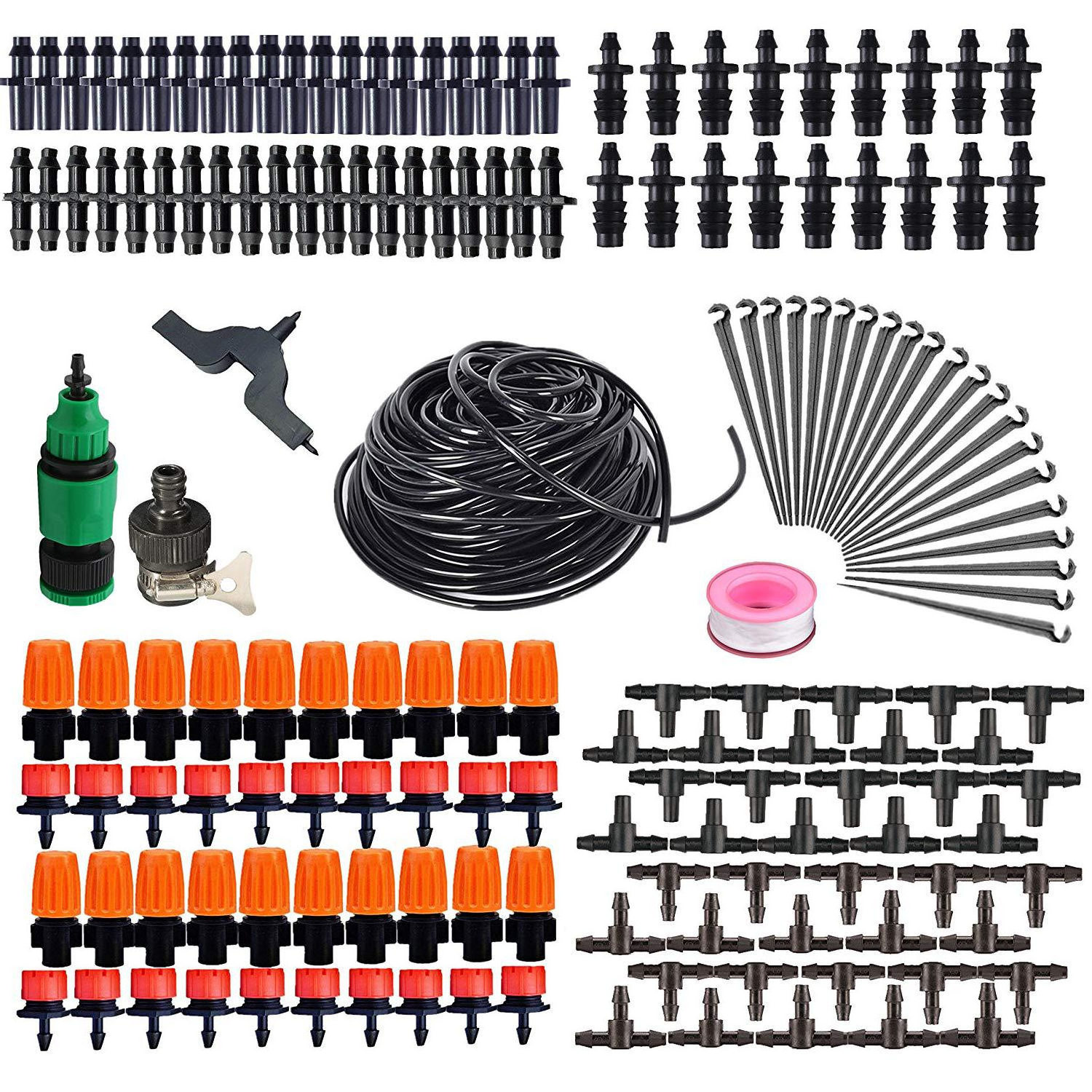 Factory Direct Sale 15M Drip Irrigation System Automatic Watering Drip Irrigation Kit Stick Drip Arrow Set