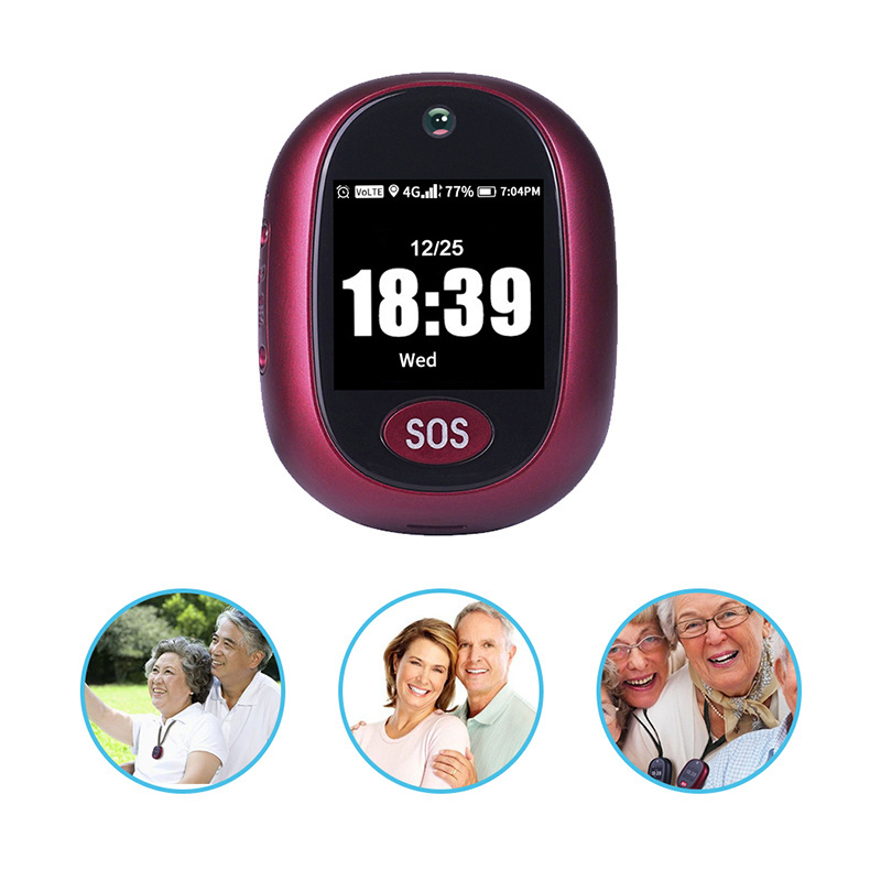 GPS Pedant with 4G and sos elderly 4g gps smart tracker tracking device for kids step counting