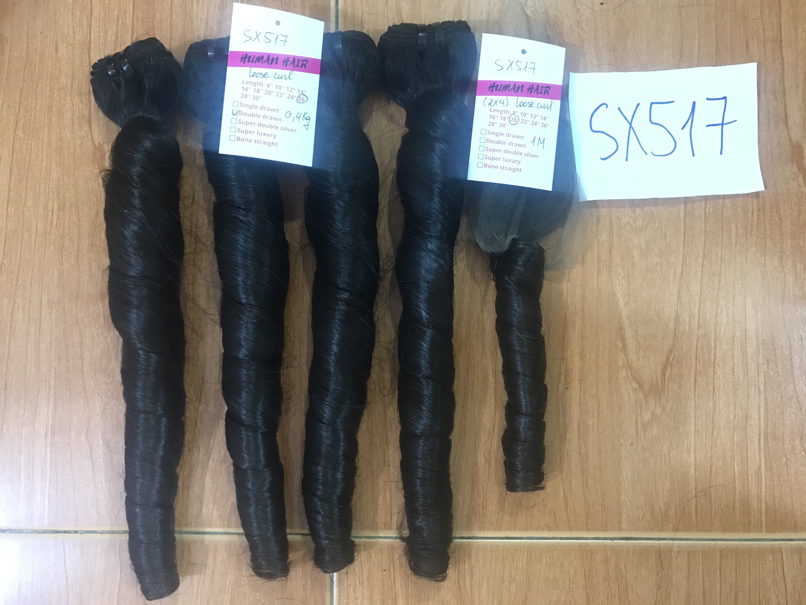 Beautiful Hair Extensions Loose Curly 100% Raw Cambodian Hair Natural Black High Quality