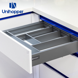 Unihopper Drawer System Double Wall Drawer Channel Slide Soft Close Slide Metal Boxes Drawer Slim Box