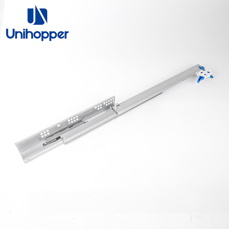 Unihopper 3D Full Extension Kitchen Cabinet Drawer Slider Accessories 300mm Telescopic Push Open Undermount Drawer Slide