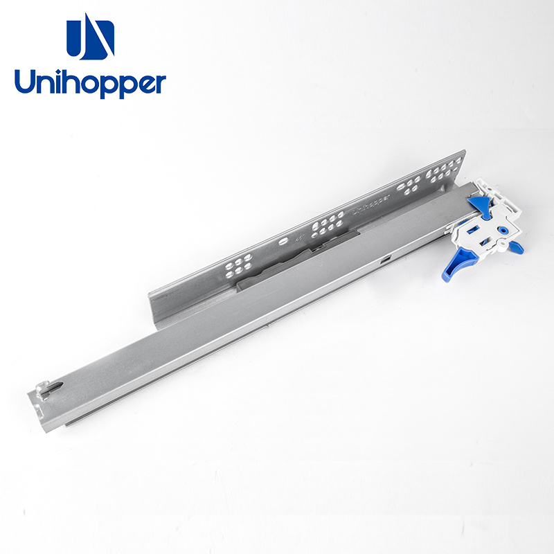 UNIHOPPER Synchronized Slding Concealed Drawer Slider Runners Cabinet Soft Close Push to Open Drawer Slides