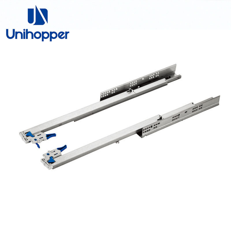 UNIHOPPER Synchronized Slding Concealed Drawer Slider Runners Cabinet Soft Close Push to Open Drawer Slides