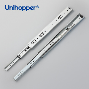 Unihopper 45mm Telescopic Channel Full Extension 3 Fold Ball Bearing Drawer Slides for Furniture Cabinet