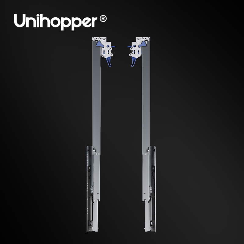 Unihopper 3 Fold Channel 3D Adjustable Hidden Telescopic Rails Soft Close Undermount Concealed Drawer Slide