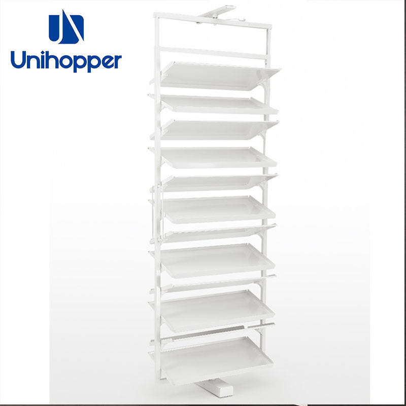 Unihopper Manufacturer Big 360 Degree Revolving Shoe Storage Cabinet Furniture Wardrobe Rotating Shoe Rack