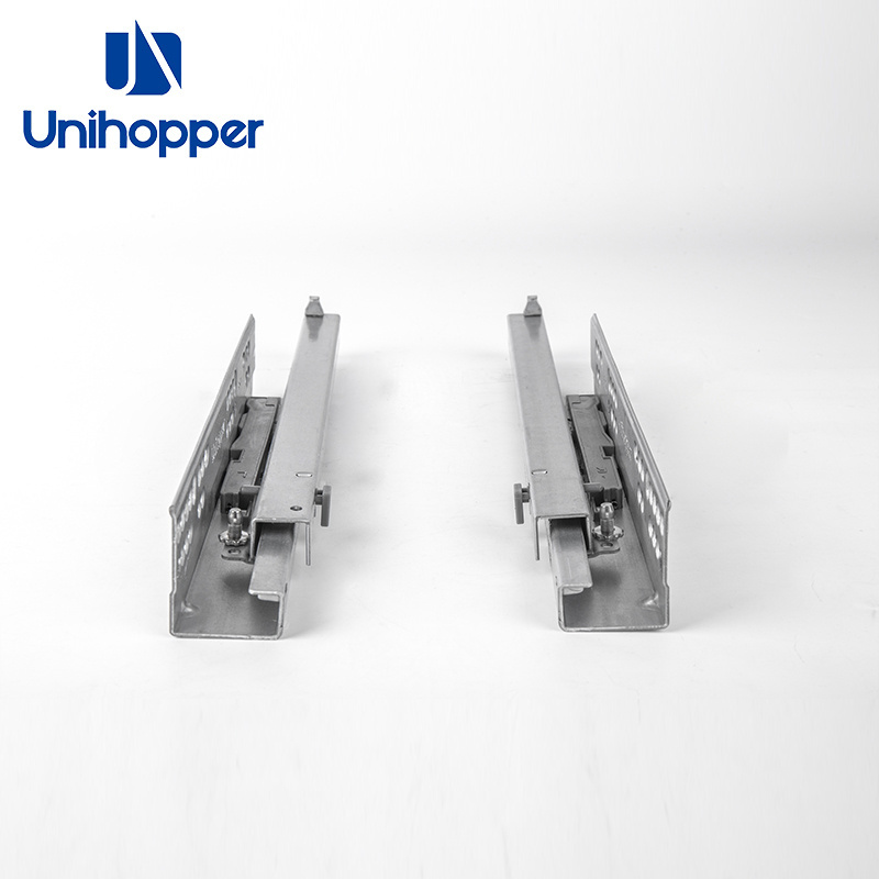 Unihopper Drawer Guides Channel Push Open Undermount Heavy Duty Metal Rail Concealed Drawer Slide