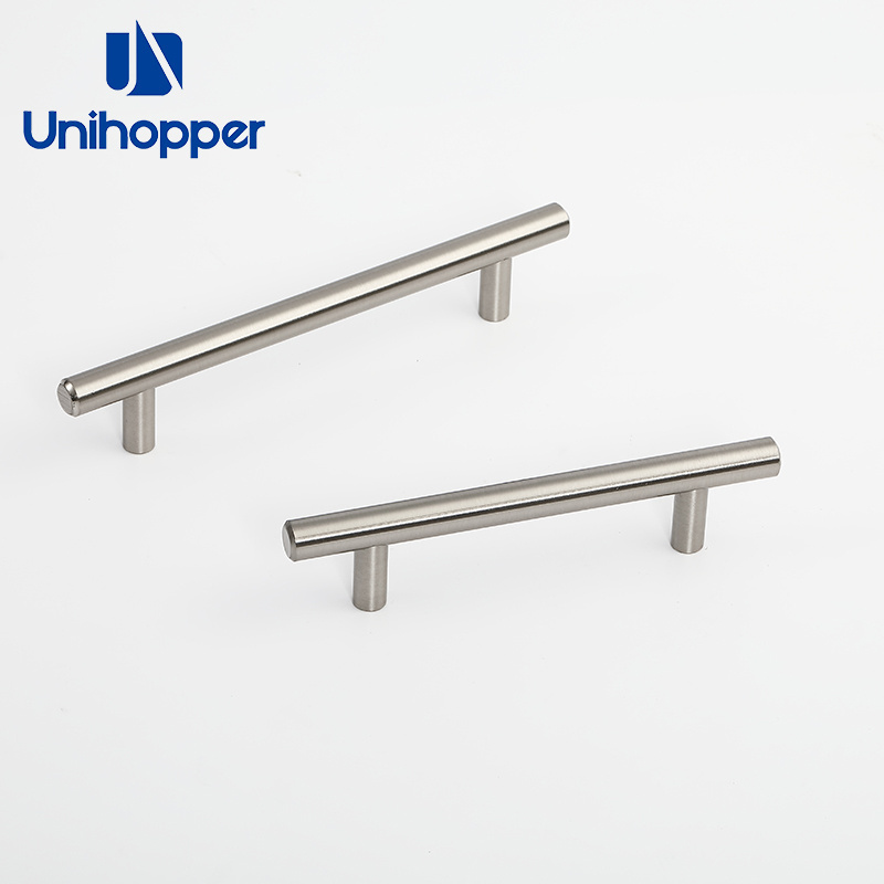 Unihopper Wholesale Cupboard Door Knobs Stainless Steel Cabinet Furniture Push Pulls Drawer T Bar Handles