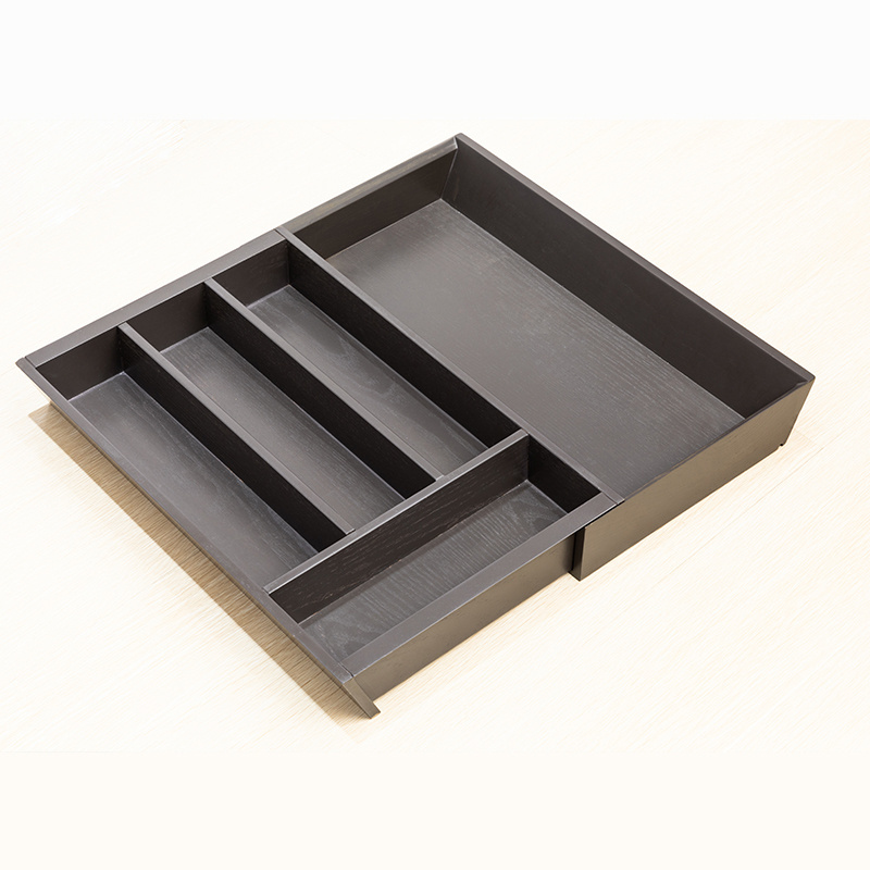 Wooden expandable cutlery tray  kitchen utensil organizer adjustable kitchen storage drawer organizer