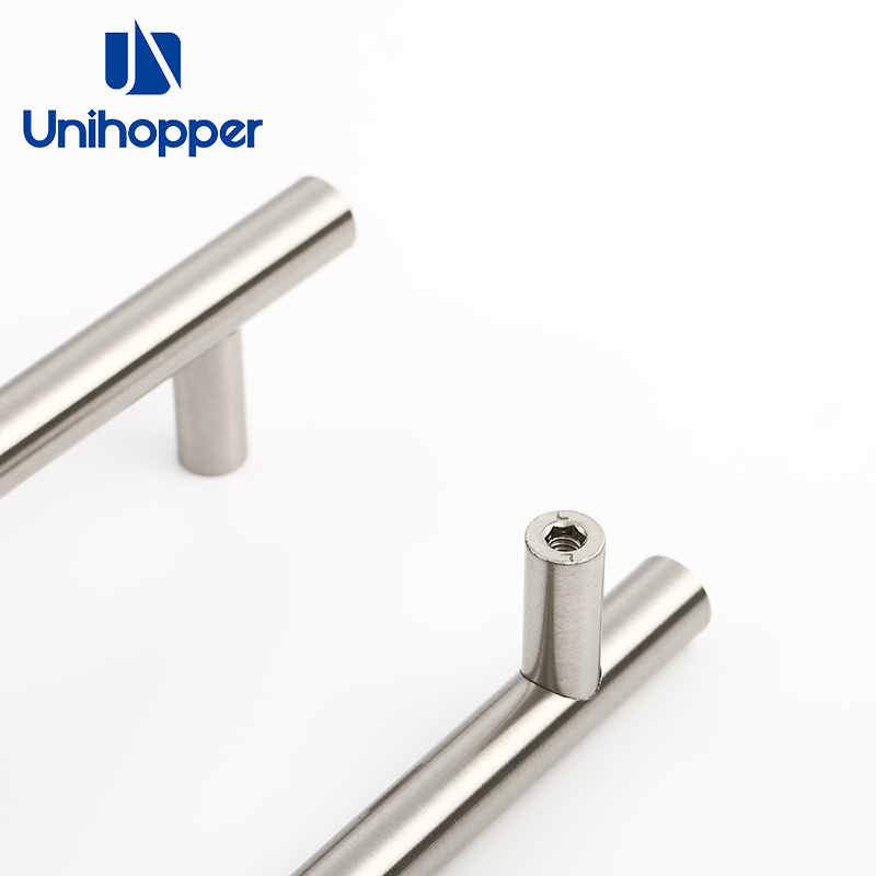 Unihopper modern closet dresser cabinet hardware 96/128mm metal T bar drawer pull hollow solid cabinet handle