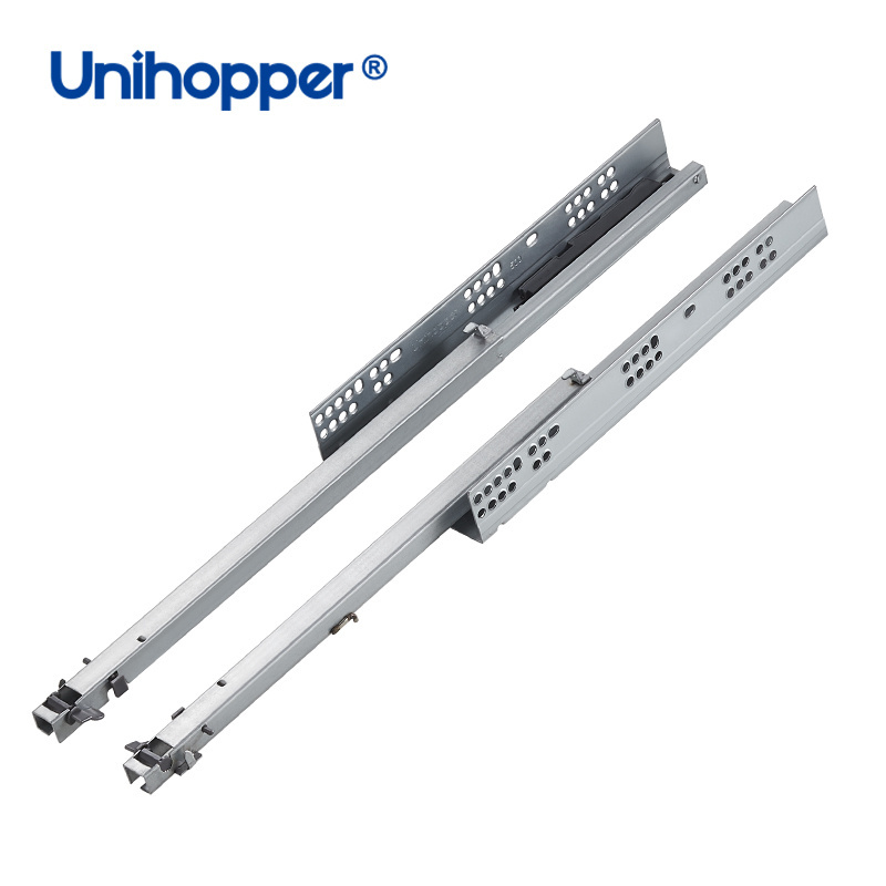 Unihopper Drawer Guides Channel Push Open Undermount Heavy Duty Metal Rail Concealed Drawer Slide