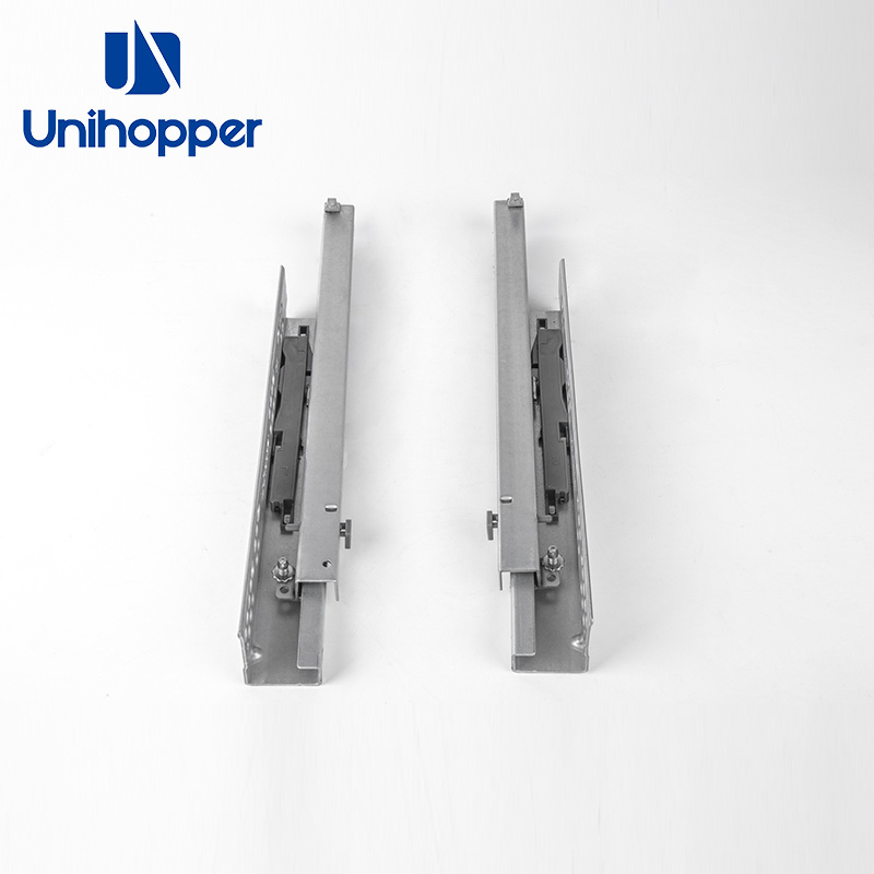 Unihopper Drawer Guides Channel Push Open Undermount Heavy Duty Metal Rail Concealed Drawer Slide