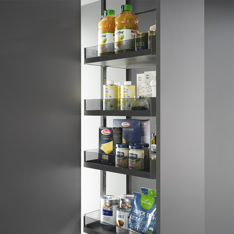 Unihopper Factory Kitchen Pull Out Pantry Tall Unit Larder Cabinet Pantry Storage Units Organizer