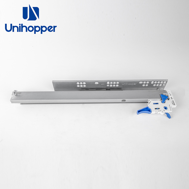 Unihopper 3D Full Extension Kitchen Cabinet Accessories Telescopic Push Open Soft Close Undermount  Drawer Slides