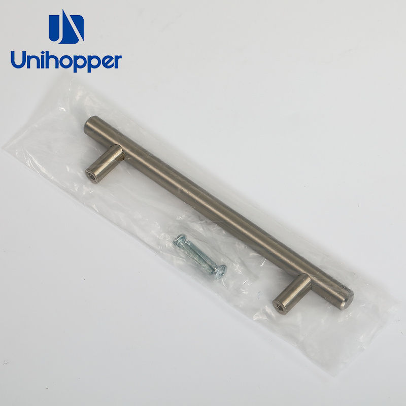 Unihopper Wholesale Cupboard Door Knobs Stainless Steel Cabinet Furniture Push Pulls Drawer T Bar Handles