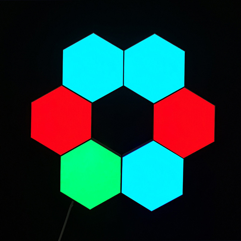 Hot Selling Sound Activated Hexagon Light Electronics Smart Touch-sensitive Wall Activity Led Night Light