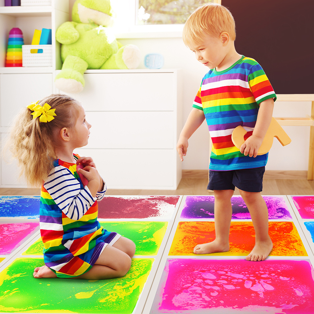 Juguetes Preschool Kids Educational Toy Play Mats 3D Puzzle Art Floors Lava Pad Playground Sensory Liquid Tiles For Children Toy