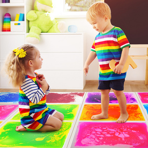 Juguetes Preschool Kids Educational Toy Play Mats 3D Puzzle Art Floors Lava Pad Playground Sensory Liquid Tiles For Children Toy