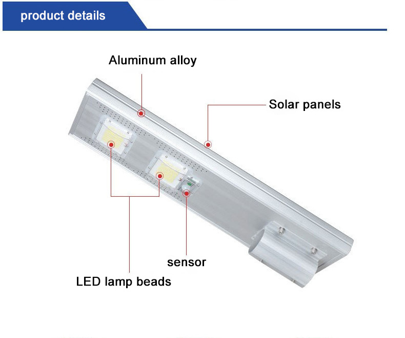 Outdoor 100w 150w 200w 300w 5730smd energy saving all in one led street light outdoor solar powered light with remote control