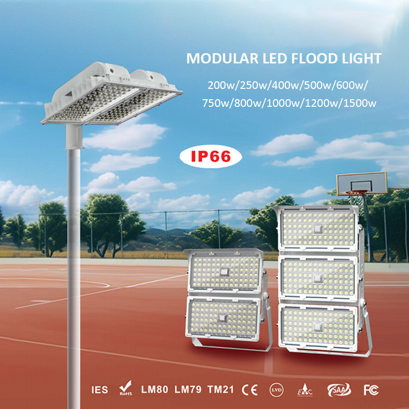 Outdoor project waterproof ip66 smart high mast 200w 250w 400w 500 w 750w 1000w 1500w module led floodlights led flood light