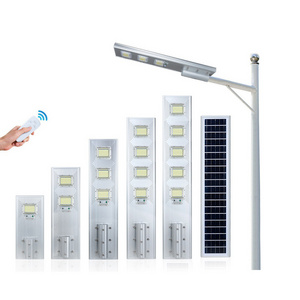 High effective self cleaning smart control engineering integrated 100w 150w 200w 300w all in one led solar street light road