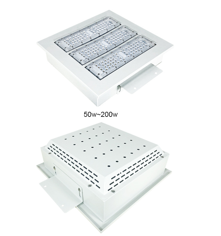 High quality IP65 Waterproof lighting 50w 100w 150w 200W Canopy Lighting retrofit Petrol Station led canopy light