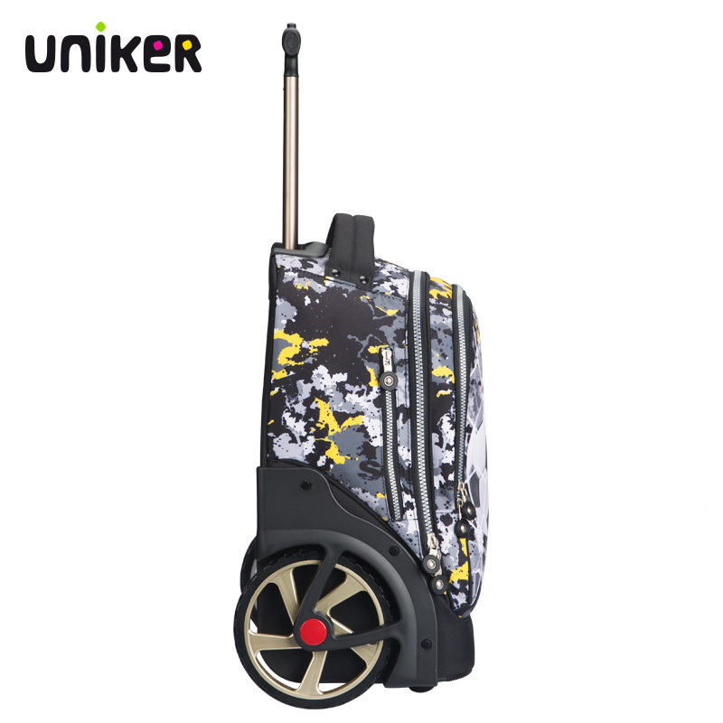 UNIKER Business Trolley Laptop Backpack Trolley Wheel Backpack Fashion Backpack With Trolley