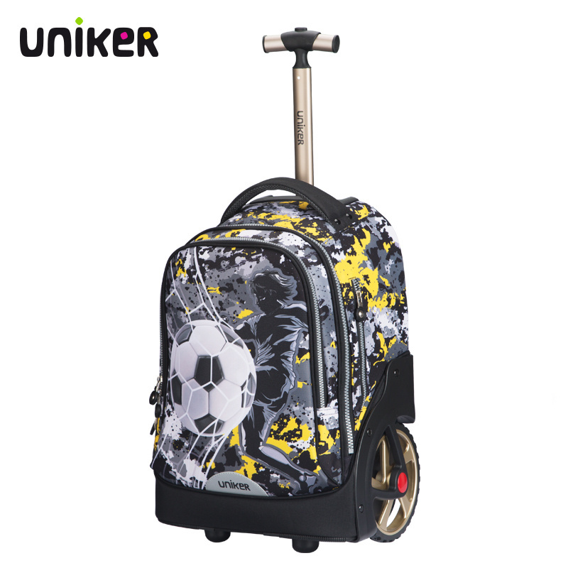 UNIKER Business Trolley Laptop Backpack Trolley Wheel Backpack Fashion Backpack With Trolley