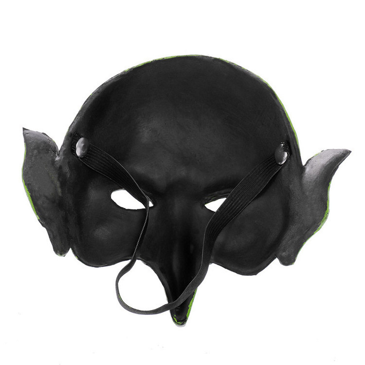 Halloween Party Horror Witch Mask with Hat Cosplay Scary Clown Hag Latex Masks Green Face Big Nose Old Women Costume Party Props