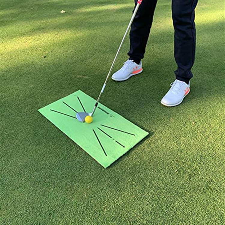 Golf Training Mat Mini Portable Golf Hitting Mats for Swing Detection Batting 12