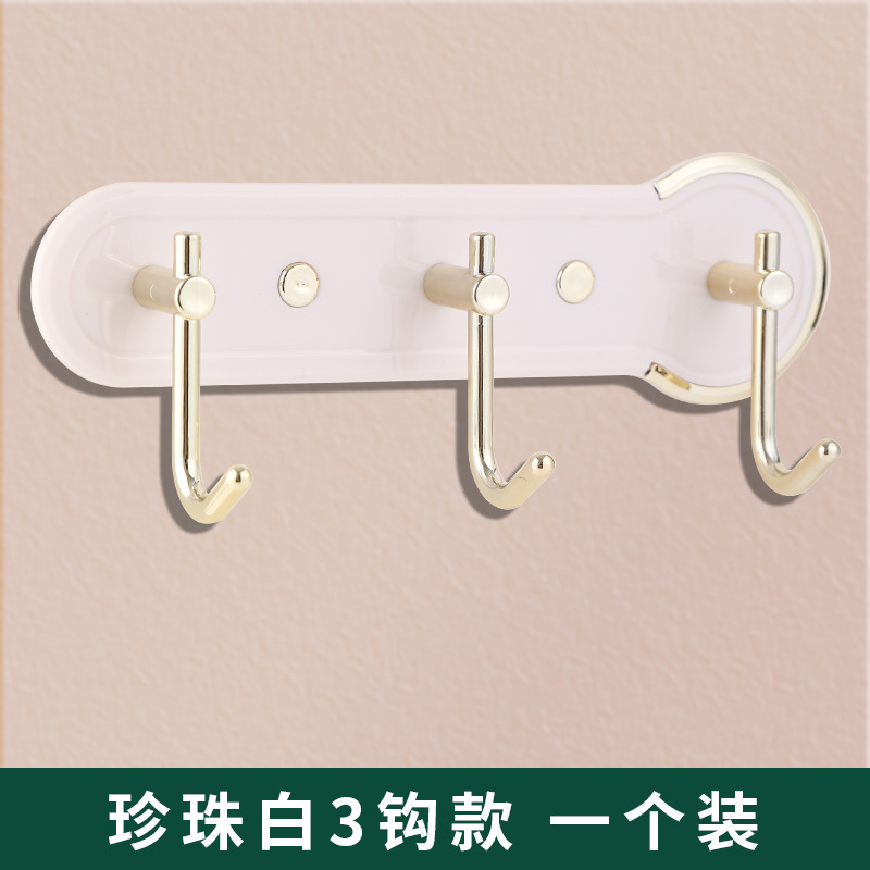 Wall Hooks Self Adhesive for Hanging Wall Hanger 3 Hooks Coat Hooks Heavy Duty and Waterproof