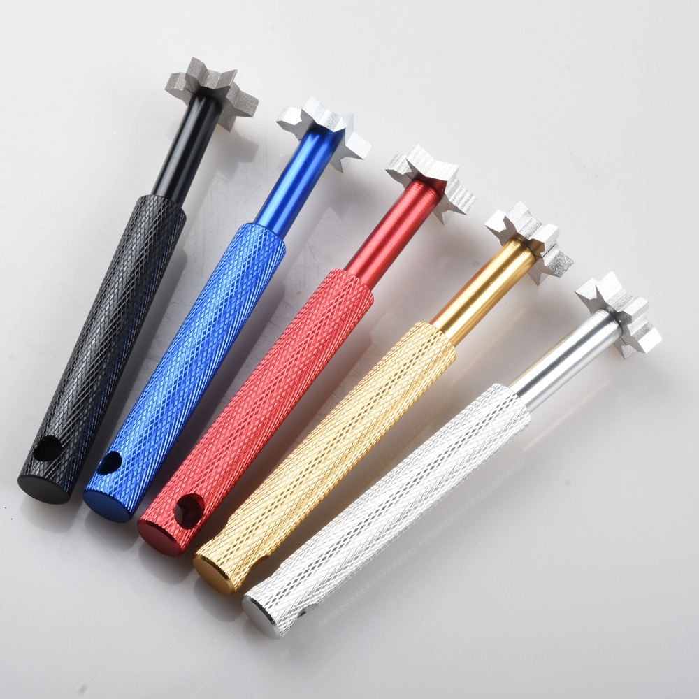 Golf Club Trough Sharpener with Stainless Steel Heads Cutters Golf Club Wedge Trough Sharpener Re-Grooving Cleaner Tool