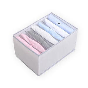 Jeans Clothes Organizer Drawer Closet Organizers for Jeans Bras Underwears Socks Compartment Storage Box T-shirt Home Storage