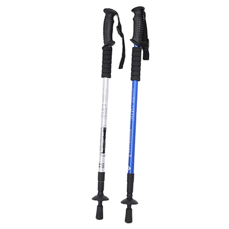 Lightweight Aluminum Trekking Poles Collapsible Hiking Poles Walking & Running Sticks with Natural Cork Grips Quick Locks