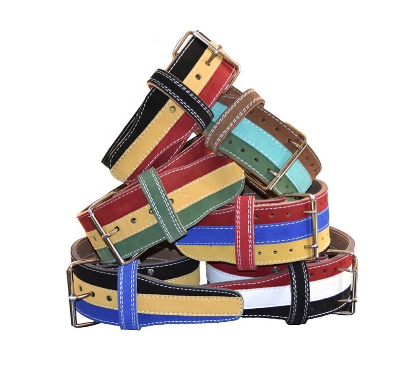 Custom Genuine Leather Double Sided Pin Buckle Sports Golf Waist Belt Baseball Leather Golf Belt