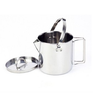 1.2L Stainless Steel Folding Handle Outdoor Travel Camping Water Cup Coffee mug Camping Pot Cooking Kettle/tea pot