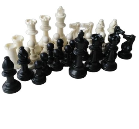 Complete Wooden Chess Pieces Wooden Replacement Chess Figures with Kings Queens Castles Knights Pawns