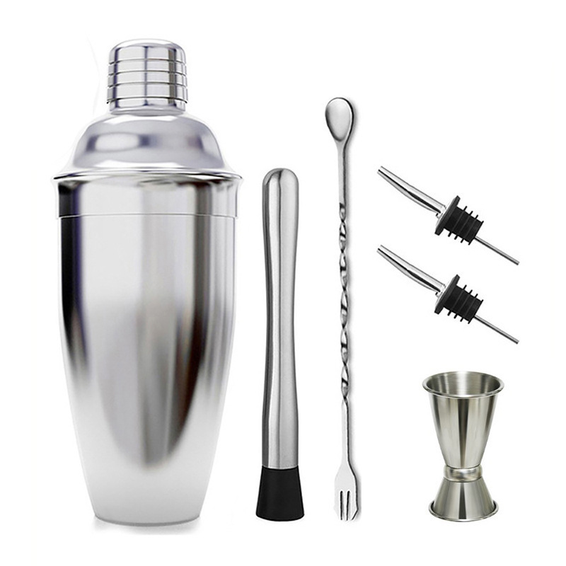 Cocktail Shaker Set Bartender Kit for Alcoholic Drinks Classic Stainless Steel Drink Mixer Set Essential Cocktail Bar Tool Set