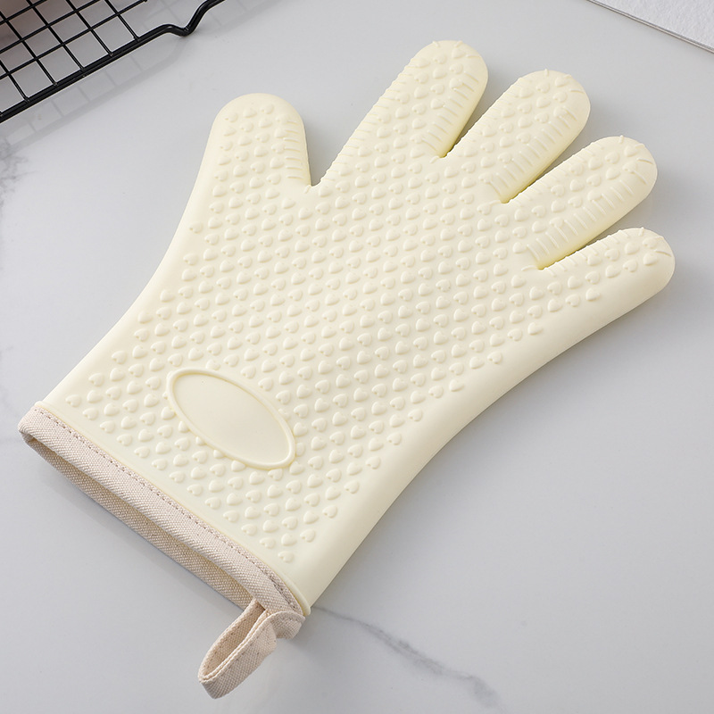 Oven Mitts Professional Heat Resistance Kitchen Oven Soft Cotton Gloves for Grilling Cooking Microwave BBQ Baking