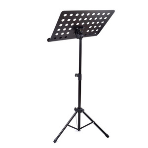 Portable Steel & Plastic Music Sheet Stage Stand with Adjustable Iron Base Customizable Logo Bag-for Musicians