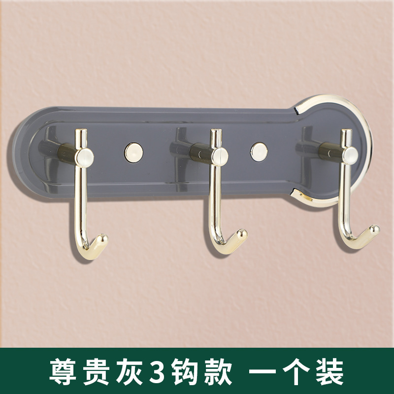 Wall Hooks Self Adhesive for Hanging Wall Hanger 3 Hooks Coat Hooks Heavy Duty and Waterproof