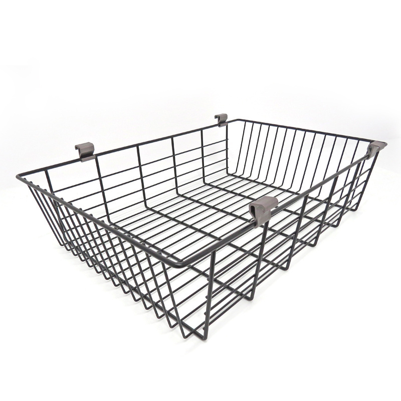 Wardrobe Wire Pull-out Basket Wicker Organised Storage with Easy Pull-out and Closing