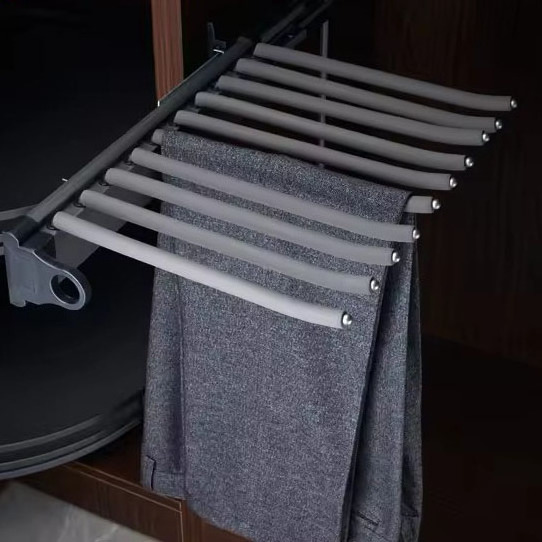 High quality wardrobe metal rack Double hanger Metal hanger pants rack